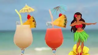 Hawaiian Luau/Tiki Bar Background TV (Television) Visuals For Your Parties. NO AUDIO! Add Your Music