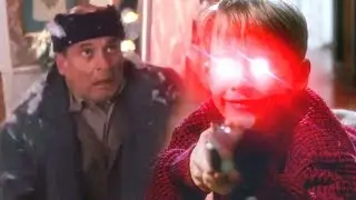 Home Alone but Kevin kills the burglar