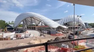 #TRON Lightcycle Power Run Construction Update Early May #2022 #MOANA Journey of Water #EPCOT