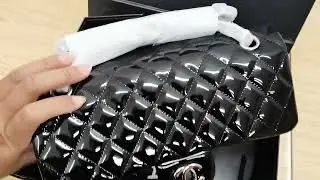 Unboxing Chanel Classic Flap Patent Leather Bag From Startree