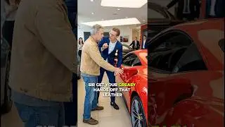 The male salesman mocked the old man at first until he knew the truth