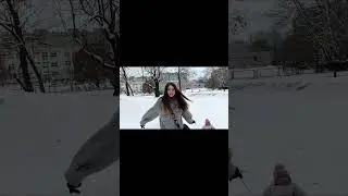 Walking with a child in winter #kids #Прогулка зимой малыш