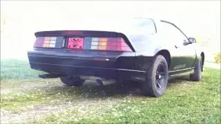 Dual Flowmaster muffler on a 1988 Camaro 305 V8