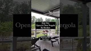 Louvered roof motorized pergola by breslow