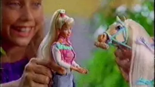 Barbie and horse commercial