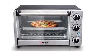 Toaster Oven 4 Slice Multi-function Stainless Steel with Timer | Mueller Austria Toaster Oven
