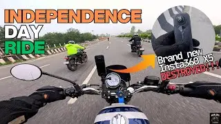 Brand new Insta360 X5 Destroyed on Independence Day Ride