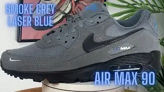 Nike Air Max 90 Smoke Grey Laser Blue