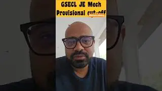 GSECL JE Mechanical Engineering Provisional  Cut-off-2025 #gseclrecruitment #gsecl #mechanical