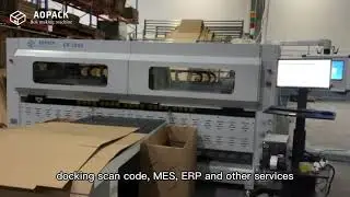Automatic Processing of Data Sent by MES, ERP - Aopack Fanfold Cardboard Box Making Machine FF2800