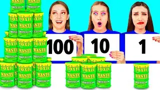 100 Слоев Еды Челлендж | Смешные Челленджи от RaPaPa Challenge