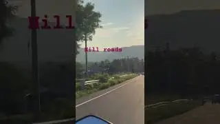 Evening ride in cold breeze.. #ride #hills #roadtrip #travel #music #heer