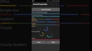 circular gradient on material design circular indeterminate progress bar