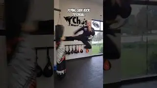 FLYING SIDE KICK TUTORIAL! #shorts #taekwondo #martialarts #Karate #kickboxing