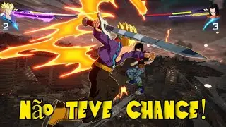 Trunks do Futuro vs Android 17 e 18 no Dragon Ball Sparking Zero