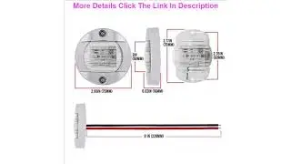 Best 12V Marine Boat Transom LED Stern Light Stainless Steel Round Cold White 6LED Tail Indicator T
