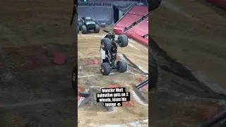 Monster Mutt Dalmatian loses his 👅 at Monster Jam D.C. #truck #trucks #wheelie #monsterjam #monster