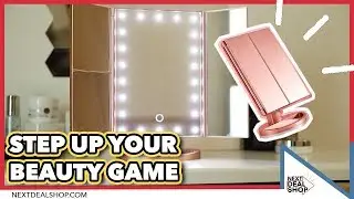 Step Up Your Beauty Game! - Tri-Fold LED Makeup Mirror - Next Deal Shop