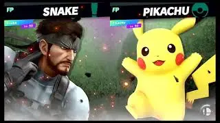 Super Smash Bros Ultimate Amiibo Fights &ndash; Snake vs the World #8 Snake vs Pikachu