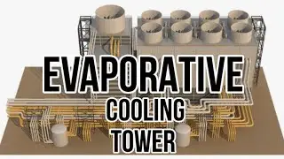 Evaporative cooling tower explained #engineering #viral #coolingsystem