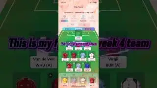 Is this the best XI for fpl game week 4?