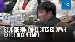 Blue ribbon panel cites ex-DPWH exec for contempt