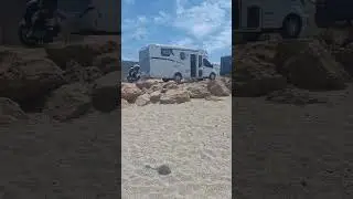 free beach camping spain #vanlife #vwcamper #travel #vwtransporter #camping #wildcamping #adventure