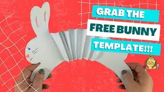 Paper Bunny Craft for Kids with FREE Bunny Template | Rabbit Craft for Kids | Easter Bunny Craft