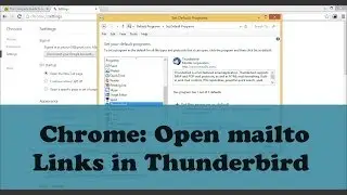 Google Chrome: Open Mailto (email) Links in Thunderbird Application