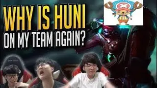 Faker and Huni Vs Sky and Peanut! Who's the best duo? - Faker Stream Highlights (Translated)