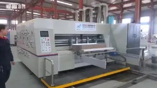 Automatic 2 color pizza box printing slotting die cutting machine