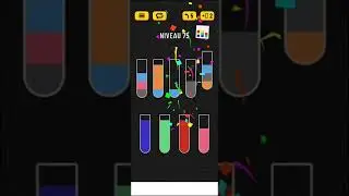 Water sort color puzzle game level 75 solution #shorts