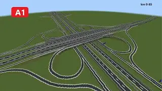 Motorway A1 Magden - Traden (Minecraft)