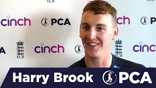 Harry Brook reacts to winning cinch PCA Men's Young Player of the Year