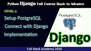 Python Django Tutorial in Hindi / Urdu  | How to setup PostgreSQL in Django
