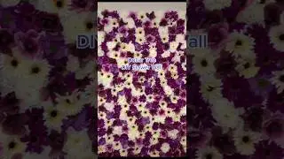 DIY Flower Wall under $60 #diy #diyprojects #dollartree #dollartreediy #diyprojects