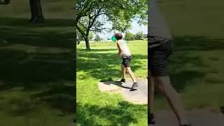 151ft Jump Putt | Disc Golf #shorts #discgolf #discgolfdaily #putting #jumpputt #skills #technique