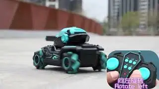 168-6 2.4G Remote Control Tank Shooting Water Bubble Rc Battle Army Tanque Drift 360 Degree Rotate