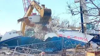 Here's What Happens To Hurricane Ian Damaged Boats Part 2, Fort Myers Beach