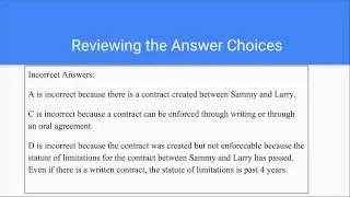 Business Law- Statute of Limitations, UCC, and Elements of Contract- Question 5