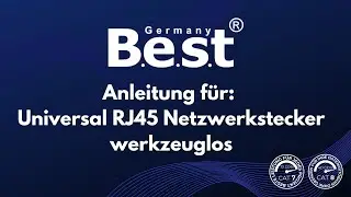 Germany B.E.S.T - Universal RJ45 Stecker werkzeuglos Anleitung