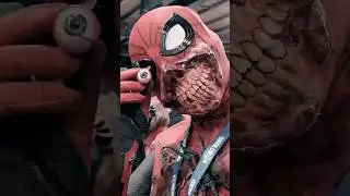 Zombie Spiderman points his eye in my direction #zombie #zombies #zombievideo