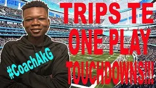 ONE PLAY TOUCHDOWNS!!! SCORE EVERY PLAY OUT OF TRIPS TE | MADDEN 18 TIPS AND TRICKS