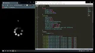How to make loading page in html-css.