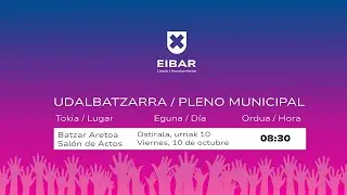 2025-10-10eko Udal Batzarra / Pleno Municipal del 10-10-2025