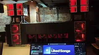 Sound check with. Wild sound system. (Full paraflex rig) 