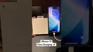 ⚡ iPhone 17 Fast Charging Test 🔋 (30W Adapter)