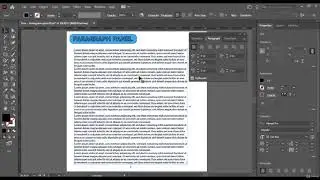 Illustrator Paragraph Panel