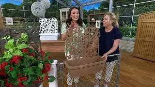 Bama Set of 2 Deck Rail Planter With Privacy Trellis on QVC