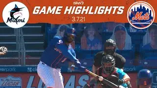 Jonathan Villar hits a three-run bomb as the Mets tie the Marlins | New York Mets Highlights | SNY